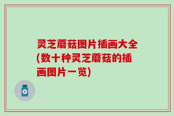 灵芝蘑菇图片插画大全(数十种灵芝蘑菇的插画图片一览)