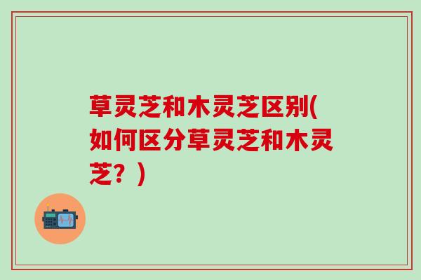 草灵芝和木灵芝区别(如何区分草灵芝和木灵芝？)