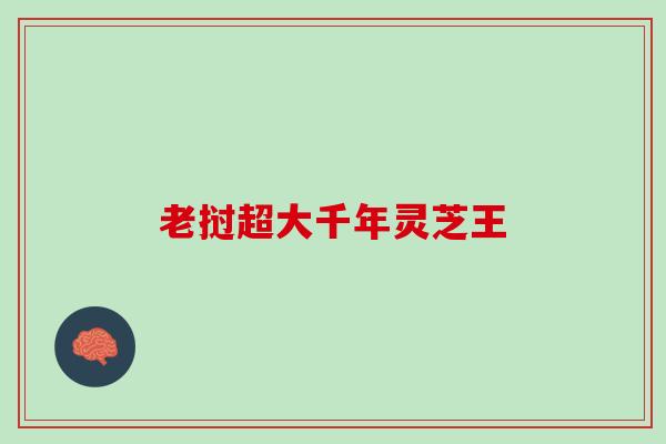 老挝超大千年灵芝王