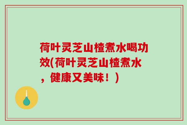 荷叶灵芝山楂煮水喝功效(荷叶灵芝山楂煮水，健康又美味！)