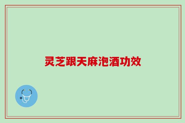 灵芝跟天麻泡酒功效