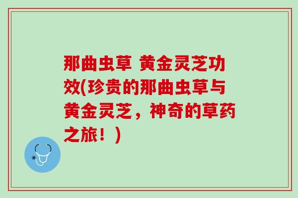 那曲虫草 黄金灵芝功效(珍贵的那曲虫草与黄金灵芝,神奇的草药之旅!) 那曲虫草 黄金灵芝功效(珍贵的那曲虫草与黄金灵芝,神奇的草药之旅!)