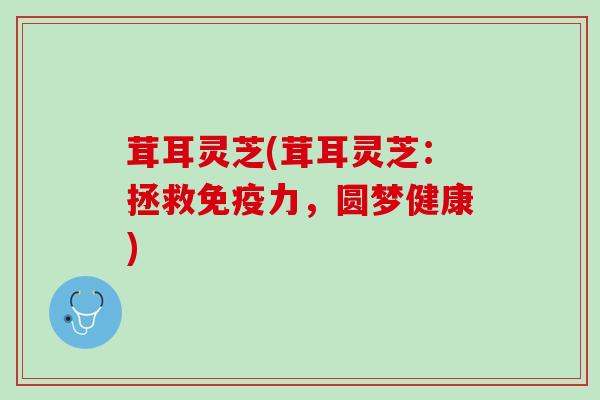 茸耳灵芝(茸耳灵芝：拯救免疫力，圆梦健康)