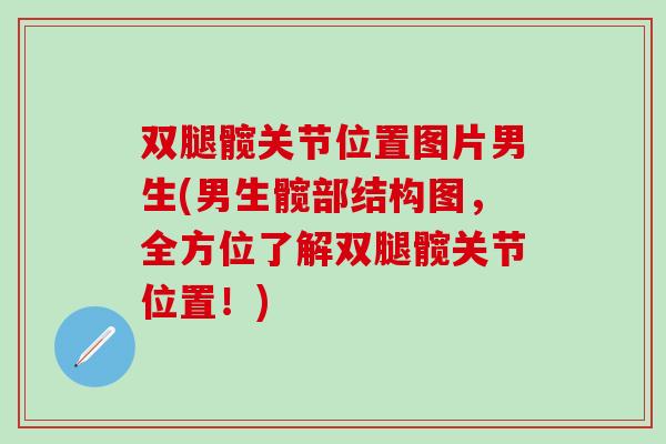 双腿髋关节位置图片男生(男生髋部结构图，全方位了解双腿髋关节位置！)