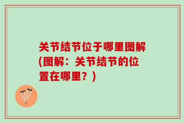 关节结节位于哪里图解(图解：关节结节的位置在哪里？)