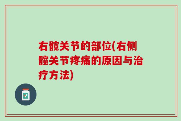 右髋关节的部位(右侧髋关节疼痛的原因与治疗方法)