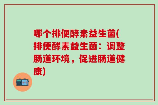 哪个排便酵素益生菌(排便酵素益生菌：调整肠道环境，促进肠道健康)