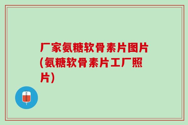厂家氨糖软骨素片图片(氨糖软骨素片工厂照片)