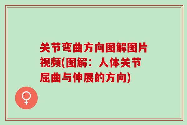关节弯曲方向图解图片视频(图解：人体关节屈曲与伸展的方向)