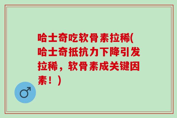 哈士奇吃软骨素拉稀(哈士奇抵抗力下降引发拉稀，软骨素成关键因素！)