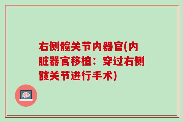 右侧髋关节内器官(内脏器官移植：穿过右侧髋关节进行手术)