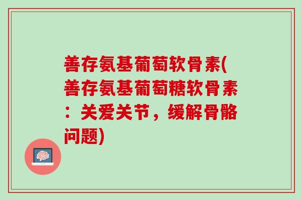 善存氨基葡萄软骨素(善存氨基葡萄糖软骨素：关爱关节，缓解骨骼问题)