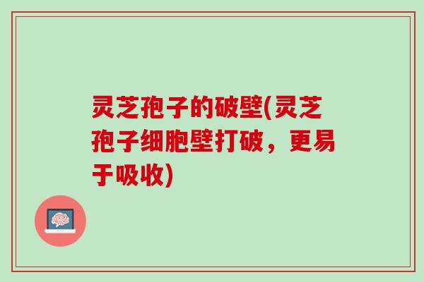 灵芝孢子的破壁(灵芝孢子细胞壁打破，更易于吸收)