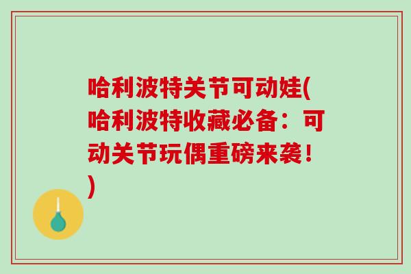 哈利波特关节可动娃(哈利波特收藏必备：可动关节玩偶重磅来袭！)