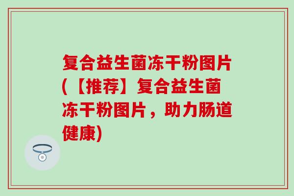 复合益生菌冻干粉图片(【推荐】复合益生菌冻干粉图片，助力肠道健康)