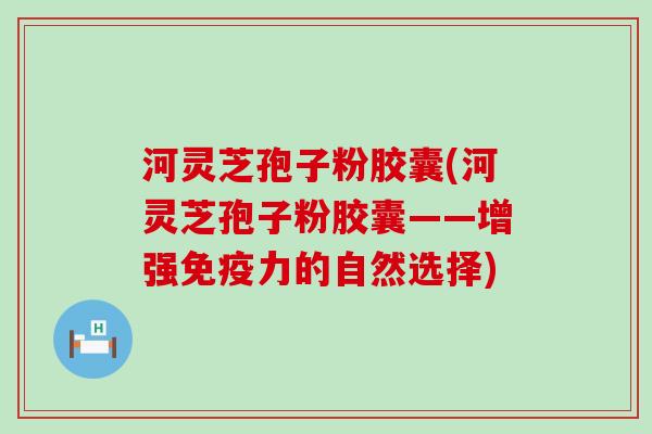 河灵芝孢子粉胶囊(河灵芝孢子粉胶囊——增强免疫力的自然选择)