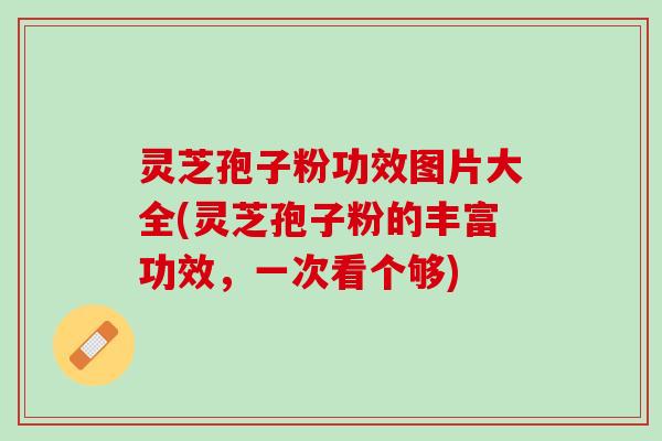 灵芝孢子粉功效图片大全(灵芝孢子粉的丰富功效，一次看个够)