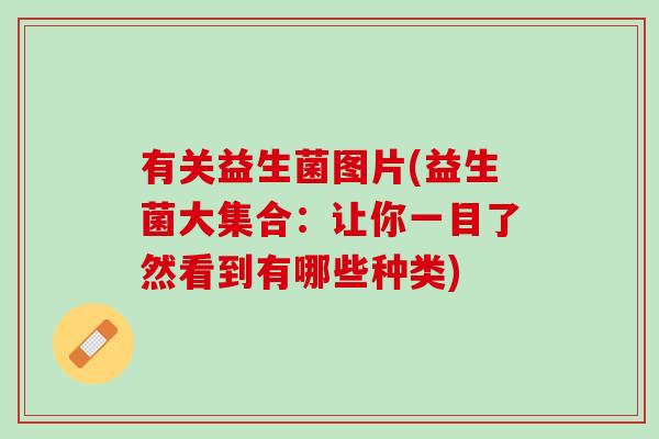 有关益生菌图片(益生菌大集合：让你一目了然看到有哪些种类)