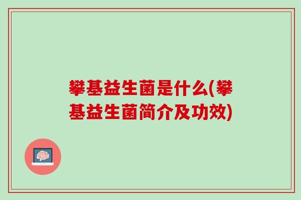 攀基益生菌是什么(攀基益生菌简介及功效)