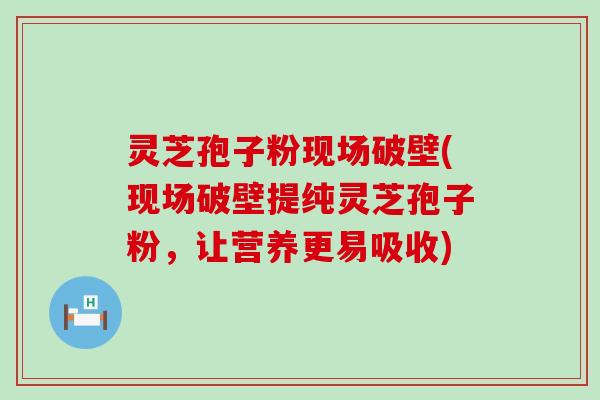 灵芝孢子粉现场破壁(现场破壁提纯灵芝孢子粉,让营养更易吸收) 灵芝孢子粉现场破壁(现场破壁提纯灵芝孢子粉,让营养更易吸收)