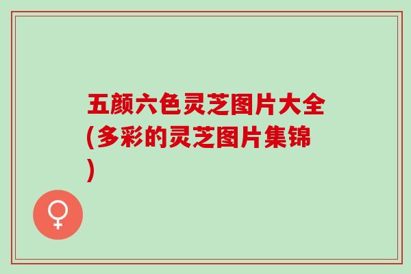 五颜六色灵芝图片大全(多彩的灵芝图片集锦)