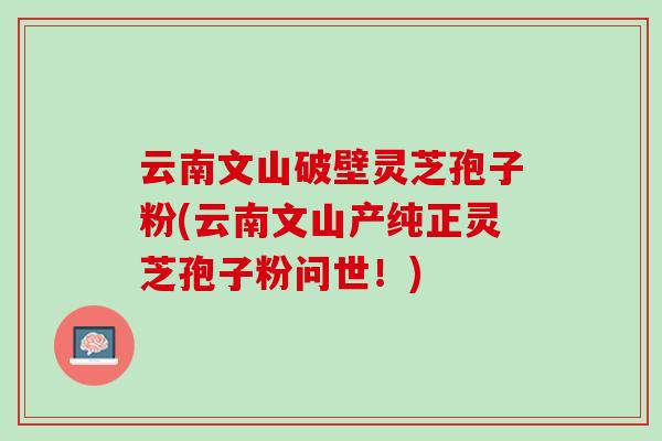 云南文山破壁灵芝孢子粉(云南文山产纯正灵芝孢子粉问世!) 云南文山破壁灵芝孢子粉(云南文山产纯正灵芝孢子粉问世!)