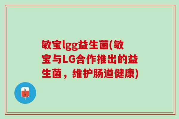 敏宝lgg益生菌(敏宝与LG合作推出的益生菌，维护肠道健康)