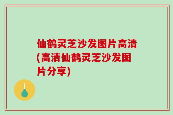 仙鹤灵芝沙发图片高清(高清仙鹤灵芝沙发图片分享) 仙鹤灵芝沙发图片高清(高清仙鹤灵芝沙发图片分享)