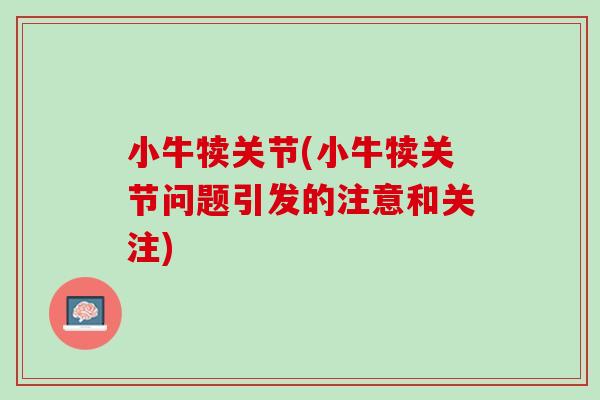 小牛犊关节(小牛犊关节问题引发的注意和关注)