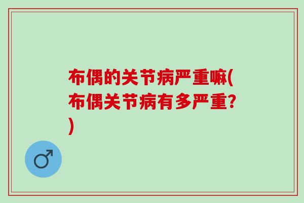 布偶的关节病严重嘛(布偶关节病有多严重？)