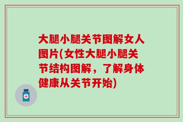 大腿小腿关节图解女人图片(女性大腿小腿关节结构图解，了解身体健康从关节开始)