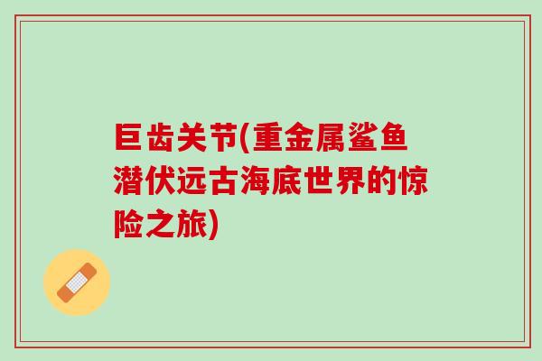 巨齿关节(重金属鲨鱼潜伏远古海底世界的惊险之旅)