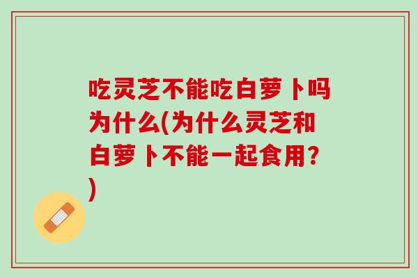 吃灵芝不能吃白萝卜吗为什么(为什么灵芝和白萝卜不能一起食用？)