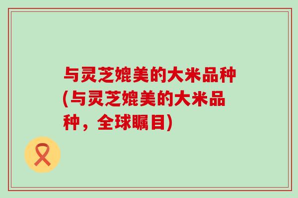 与灵芝媲美的大米品种(与灵芝媲美的大米品种，全球瞩目)