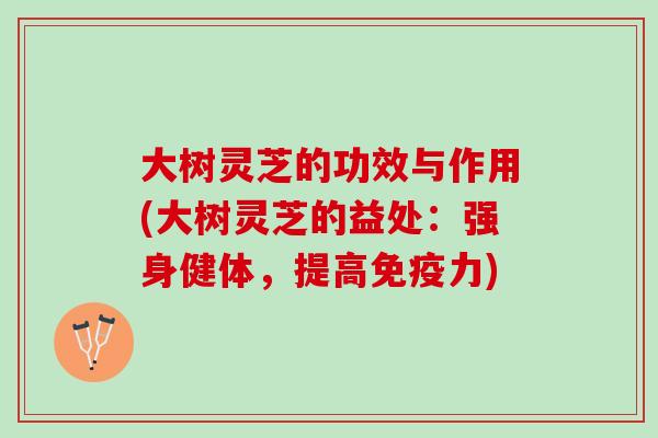 大树灵芝的功效与作用(大树灵芝的益处:强身健体,提高) 大树灵芝的功效与作用(大树灵芝的益处:强身健体,提高)