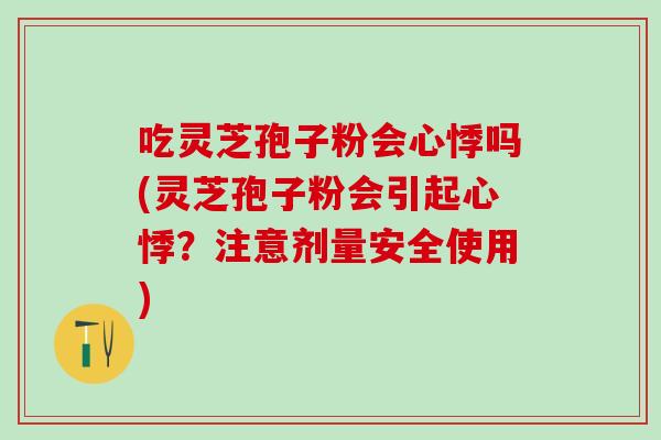 吃灵芝孢子粉会心悸吗(灵芝孢子粉会引起心悸？注意剂量安全使用)