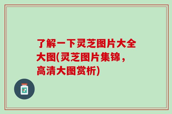 了解一下灵芝图片大全大图(灵芝图片集锦，高清大图赏析)
