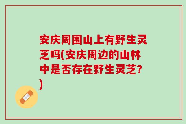 安庆周围山上有野生灵芝吗(安庆周边的山林中是否存在野生灵芝？)