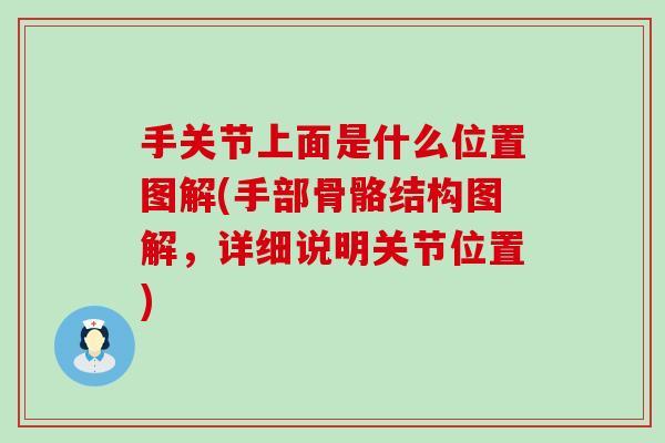 手关节上面是什么位置图解(手部骨骼结构图解，详细说明关节位置)