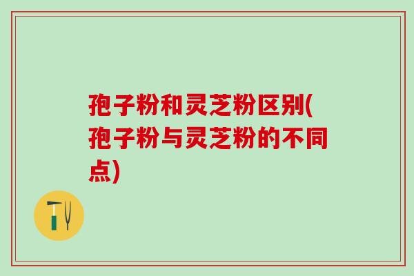 孢子粉和灵芝粉区别(孢子粉与灵芝粉的不同点)
