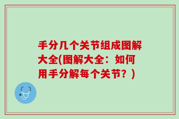 手分几个关节组成图解大全(图解大全：如何用手分解每个关节？)