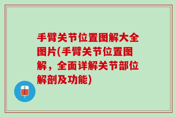 手臂关节位置图解大全图片(手臂关节位置图解，全面详解关节部位解剖及功能)
