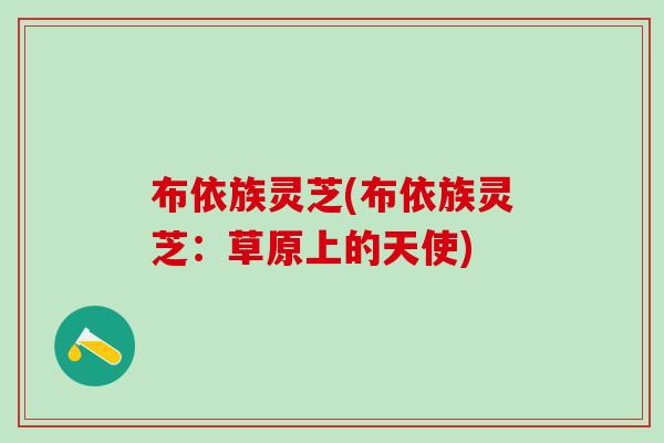 布依族灵芝(布依族灵芝：草原上的天使)
