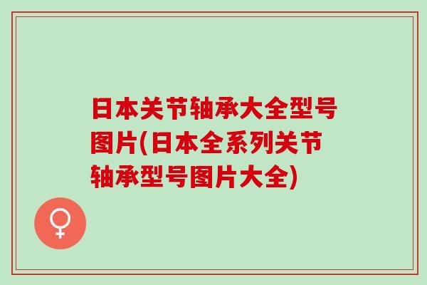 日本关节轴承大全型号图片(日本全系列关节轴承型号图片大全)