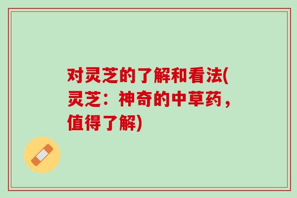 对灵芝的了解和看法(灵芝：神奇的中草药，值得了解)