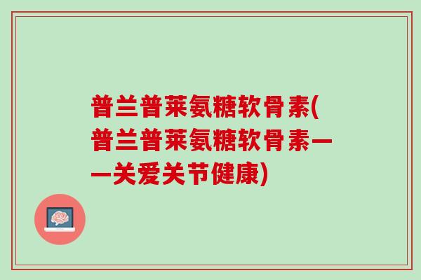 普兰普莱氨糖软骨素(普兰普莱氨糖软骨素——关爱关节健康)