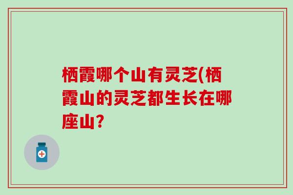 栖霞哪个山有灵芝(栖霞山的灵芝都生长在哪座山? 栖霞哪个山有灵芝(栖霞山的灵芝都生长在哪座山?