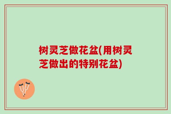 树灵芝做花盆(用树灵芝做出的特别花盆)