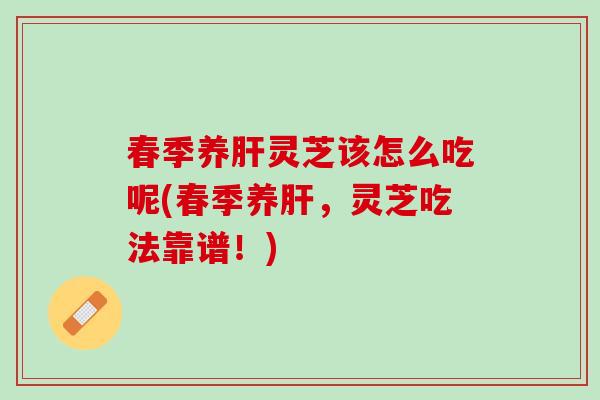 春季养肝灵芝该怎么吃呢(春季养肝，灵芝吃法靠谱！)