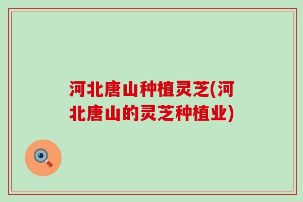 河北唐山种植灵芝(河北唐山的灵芝种植业)